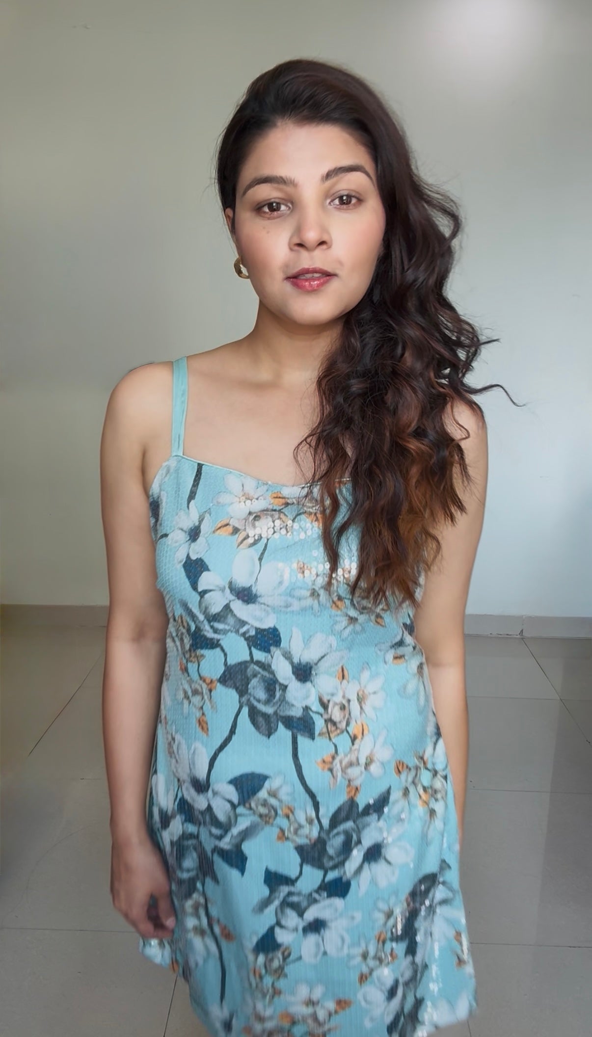Floral Sequin Dress