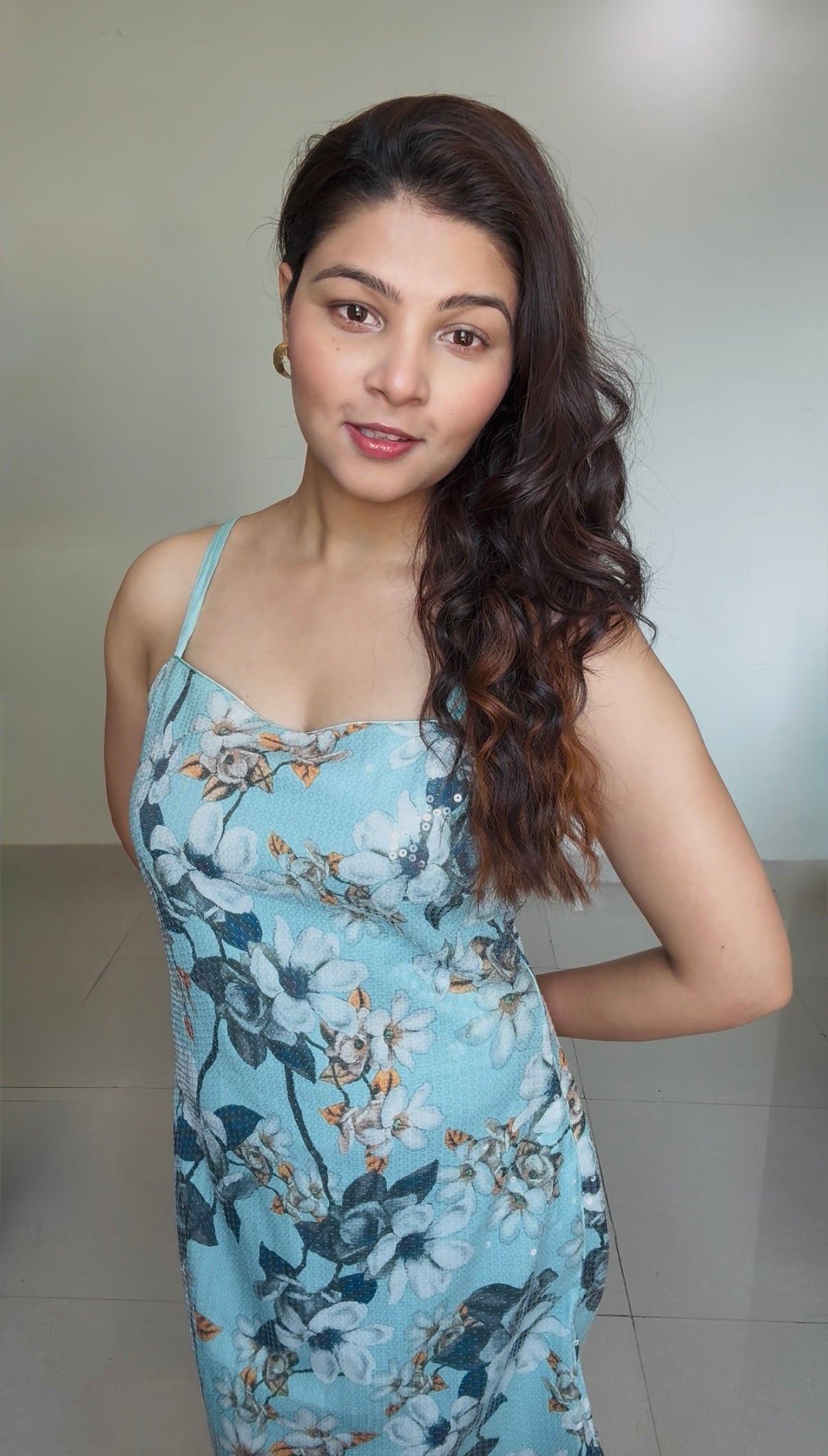 Floral Sequin Dress