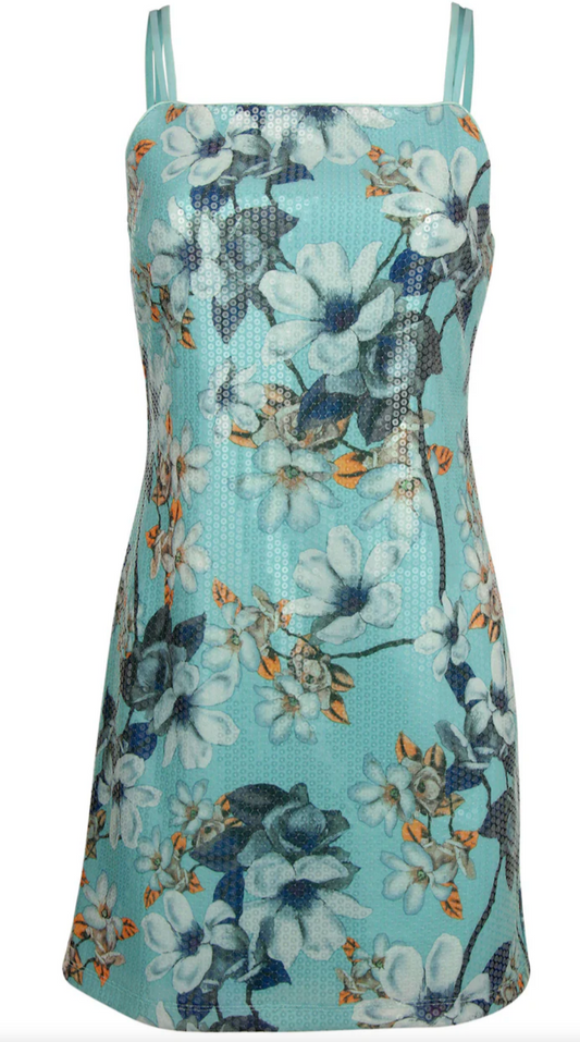 Floral Sequin Dress